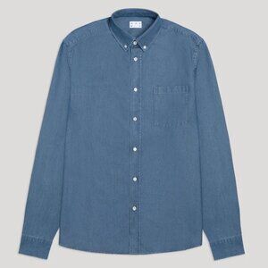 Asket Stonewashed Denim shirt - Size Small, Length Regular